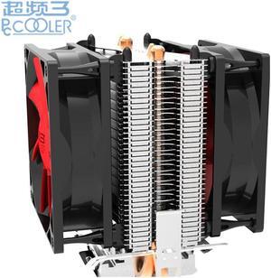Dual fan 2 heatpipe CPU Cooler cooling for Intel LGA1151 775 1150 1155 radiator for AMD CPU fan PcCooler S80Ex