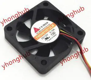 Emacro For Y.S TECH YW04510012LM DC 12V 0.14A 45x45x10mm 3 wire Server Cooling Fan