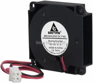 5PCS DC 12V 2Pin Brushless Blower Fan 4010 Ball Bearing Computer Cooler Small Cooling Fans