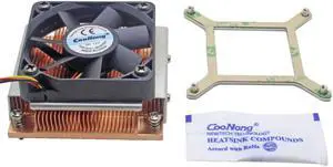 1U Server CPU Cooler Copper heatsink cooling fan for Intel Core PGA988 989 Computer Mobile Processor Active cooling