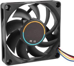 2016 New 70mmx15mm 12V 4 Pins PWM PC Computer Case CPU Cooler Cooling Fan Black