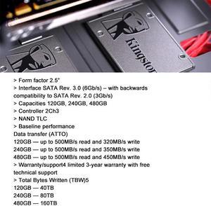A400 Disco SSD 120gb 240 gb 480gb 960gb Internal Solid State Drive SATA III 2.5 inch HDD Hard Disk HD for Notebook PC