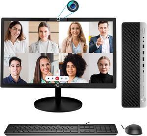 HP EliteDesk 800 G3 SFF Business Desktop PC Core i7 6th Gen Upto 3.60Ghz 16GB 1TB SSD With New 20" Inch Video conferencing Webcam Monitor - Windows 10 Pro With Free Keyboard, Mouse (Renewed)