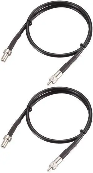 TS9 Male to TS9 Female RF Coaxial Extension Cable RG174 Jumper Cable 1 ft 2pcs