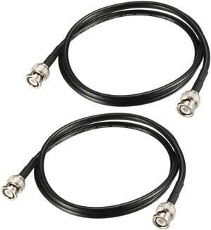 RG58 Coaxial Cable with BNC Male to BNC Male Connectors 50 Ohm 4 ft 2pcs