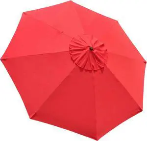 10Ft 8 Rib Umbrella Replacement Cover Canopy Patio Outdoor Market Deck Yard Top