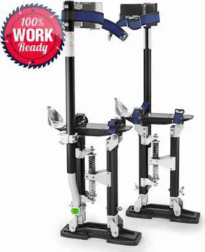 Drywall Stilts Painters Walking Finishing Tools - Adjustable 18" - 30" Black