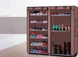 44" Adjustable 6 Tier 9 Grid Home Shoe Rack Shelf Storage Closet Organizer Stand