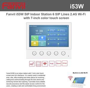 Fanvil i53W SIP Indoor Station 6 SIP Lines 2.4G Wi-Fi with 7-inch color touch screen