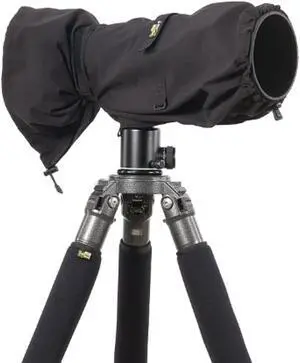 LensCoat Raincoat Rain Cover Sleeve Protection for Camera and Lens, Large (Black) RS LCRSLBK