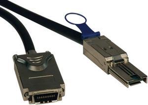 Tripp Lite External SAS Cable, 4 Lane - mini-SAS (SFF-8088) to 4xInfiniband (SFF-8470) 1M (3-ft.)(S520-01M)