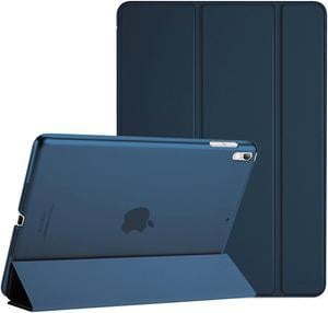 Procase iPad Air (3rd Gen) 10.5" 2019 / iPad Pro 10.5" 2017 Case, Ultra Slim Lightweight Stand Smart Case Shell with Translucent Frosted Back Cover for Apple iPad Air (3rd Gen) 10.5" 2019 –Navy Blue