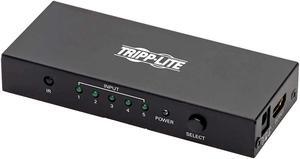 Tripp Lite HDMI Switch 5-Port for Video & Audio 4K X 2K UHD 60 Hz with Remote HDMI 2.0 HDCP 2.EDID (B119-005-UHD)