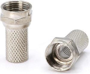 THE CIMPLE CO - Coaxial Cable Screw on Connector (Twist on Connector/Fitting) for RG59 Coaxial Cable. Easy Installation, No Tools Required. Pack of 4