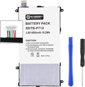 Samsung SM-T320 Tablet Battery TLP-027 Li-Pol Battery - Rechargeable Ultra High Capacity (Li-Pol 3.8V 4800 mAh) - Replacement for Samsung SM-T325 Battery - Installation Tools Included