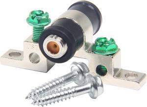 Coax Grounding Block, Ancable F Pin Female Coaxial Ground Block for Coaxial Cable, Satellite, Dish Network, Cable Box and OTA Antenna Installation