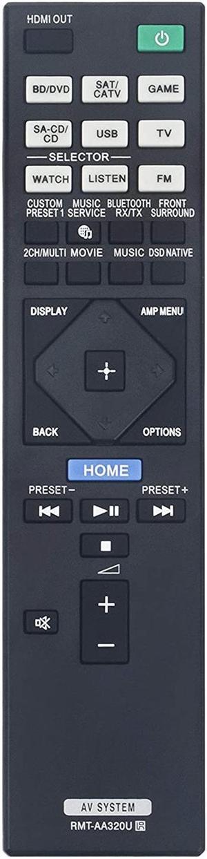 RMT-AA320U Replaced Remote fit for Sony AV Receiver STR-ZA810ES STR-DN1080 Home Theater