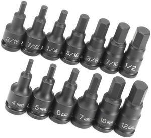 Grey Pneumatic 1298HC 3/8" Drive 13 Pc. Combo Hex Driver SAE/Metric Set