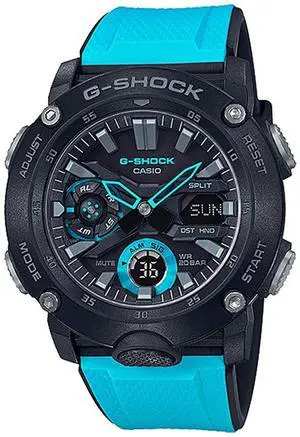 Casio Ga2000-1A2 G-Shock Men'S Watch Blue/Black 51.2Mm Carbon/Resin