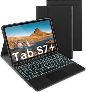 New Backlit Keyboard Case With Touchpad Mouse Compatible With Samsung Tab S7 124 Case With Trackpad Keyboard For Samsung Galaxy Tab S7 Plus 124 2020