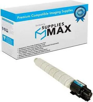 SuppliesMAX Compatible Replacement for Lanier MP-C306/MP-C306ZSPF/MP-C307/MP-C307SPF/MP-C406/MP-C406ZSPF Series Cyan Toner Cartridge (6000 Page Yield) (TYPE MP-C406) (842092) SuppliesMAX Compatible Replacement for Lanier MP-C306/MP-C306ZSPF/MP-C307/MP-C307SPF/MP-C406/MP-C406ZSPF Series Cyan Toner Cartridge (6000 Page Yield) (TYPE MP-C406) (842092)