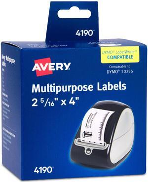 Avery Thermal Roll Labels 2-5/16"x4", 300 White Shipping Labels (4190)