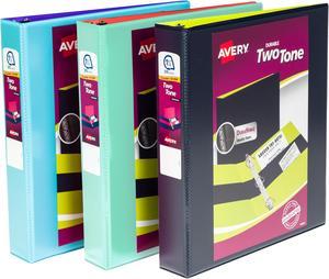 Avery 1.5in. 2 Tone Assorted Colors Binders  17291