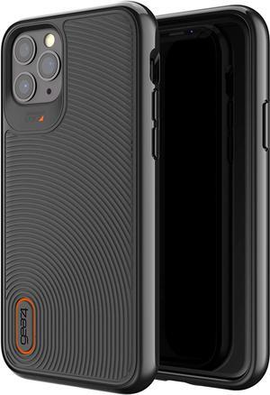 Gear4 iPhone 11 Pro Battersea Case with Integrated D3O for Drop Impact Protection, Black