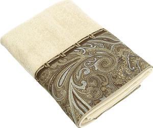 Avanti Linens Bradford 50 x 27 inch Ultra-soft and Absorbent Sheared Velvet Bath Towel, Biege