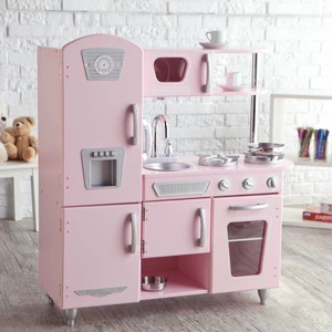 KidKraft Pink Vintage Kitchen Kids Pretend Play Set and Accessories | 53179 KidKraft Pink Vintage Kitchen Kids Pretend Play Set and Accessories | 53179