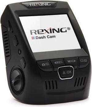 Rexing V1 2.4" LCD FHD 1080p 170° Wide Angle Dashboard Camera Recorder Car Dash Cam with G-Sensor, WDR, Loop Recording