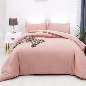 Mauve Comforter Sets Queen Pink Full Bedding Comforter for Girls Teens Queen Bed Comforter Solid Color 3Pcs Comforter Sets with Soft Microfiber Inner Bedding with 2 Pillowcases