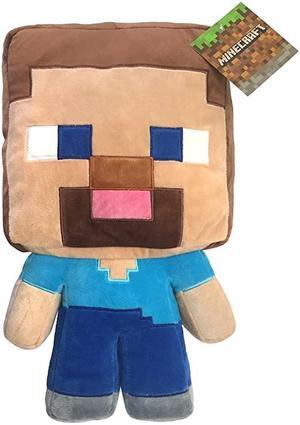Mojang Minecraft Steve Plush Pillow Buddy Kids Super Soft Polyester Microfiber 16 inch Official Product