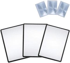 Magnifying Sheet 3 Pack 3X PVC Lightweight Page Size with 3 Bonus Card Magnifier Magnifying Glass for Reading Small Patterns Maps and Books