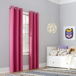 Riley Kids Bedroom Blackout Grommet Curtain Panel 40quot x 95quot Pink