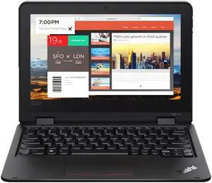 Lenovo ThinkPad Yoga 11e G5 11.6" Touch Laptop Intel Celeron N4120 8GB Ram 128GB SSD W11H- (Manufacturer Recertified)