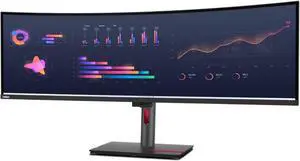 Lenovo Thinkvision P49W-30 49" Monitor 2 HDMI 0 VGA 5 USB 350nits 60Hz IPS 4ms