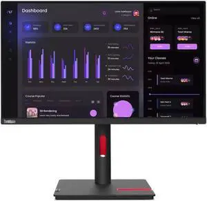 Lenovo Thinkvision T24I-30 23.8" PC Monitor 1xHDMI 1xVGA 5xUSB 250nit 60Hz 4ms- (Manufacturer Recertified)