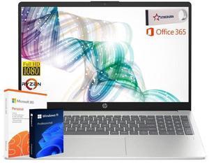 HP 17 Home & Business Laptop,17.3" FHD 1920 x 1080 , AMD Ryzen 5  7430U (Beat i7-1255U) 32GB RAM, 256GB SSD, Webcam, Bluetooth, Wi-Fi, MS Office License  Windows 10 Pro/XTREDURA FLASH Drive
