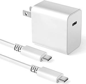 30w USB C Charger, Huntkey USB-C Power Adapter PD3.0 Fast Charger Block with 3.3ft C-C Cable for iPhone 14/14 pro/13/12/XR/XS/X, iPad Pro, MacBook, Galaxy, Pixel and More