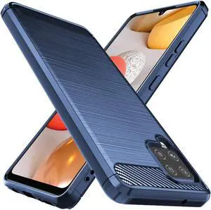 Osophter for Galaxy A42 5G Case Samsung M42 5G Case Shock-Absorption Flexible TPU Rubber Protective Cell Phone Cover for Samsung Galaxy A42 5G(Navy Blue)