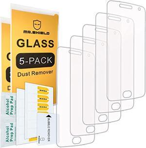 5Pack Designed For Motorola Moto G5 PlusMoto G Plus 5Th Generation Tempered Glass Screen Protector 03Mm Ultra Thin 9H Hardness 25D Round Edge With Lifetime Replacement