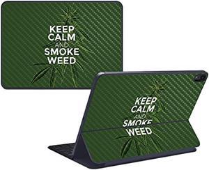 Carbon Fiber Skin For Apple Ipad Pro Smart Keyboard 11" (2018)Smoke WeedProtective, Durable Textured Carbon Fiber FinishEasy To Apply, Remove, And Change StylesMade In The Usa