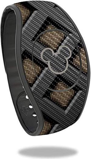 Carbon Fiber Skin For Disney Magicband 2Black Wall | Protective, Durable Textured Carbon Fiber Finish | Easy To Apply, Remove, And Change Styles | Made In The Usa