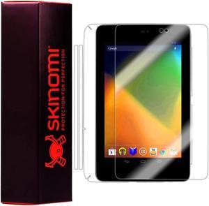 Full Body Skin Protector Compatible With Google Nexus 7 (2012)(Screen Protector + Back Cover) Techskin Full Coverage Clear Hd Film
