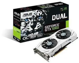 ASUS GeForce GTX 1060 3GB Dual-Fan OC Edition Graphics Card (DUAL-GTX1060-O3G)