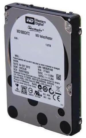Western Digital WD WD1000CHTZ 1TB Velociraptor SATA 10K RPM SFF 2.5" Server dell