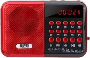 Portable DC 5V 3W FM 70MHz-108MHz Handheld Digital Radio Music Player Rechargeable TF Card Speaker