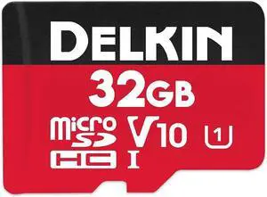 32GB Micro SDHC Memory Card with Adapter  100MB/s Read 30MB/s Write UHS-I (U1 V10)