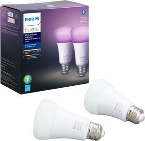Philips Hue White and Color Ambiance 2-Pack A19 LED Smart Bulb